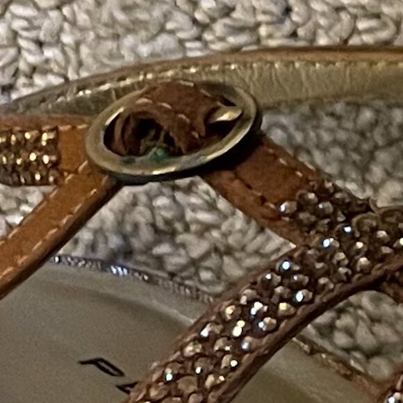 PELLE MODA Flirt Evening Sandal Bronze Snake - excellent condition - Picture 11 of 11